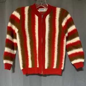 Vintage 70’s Bradfield 100% Acrylic Zip Up Sweater